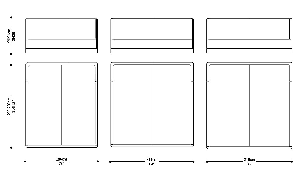 Image of the complete dimensions of the product